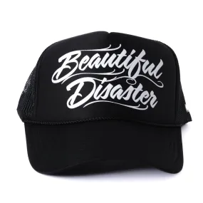Scripty Trucker Hat - Black