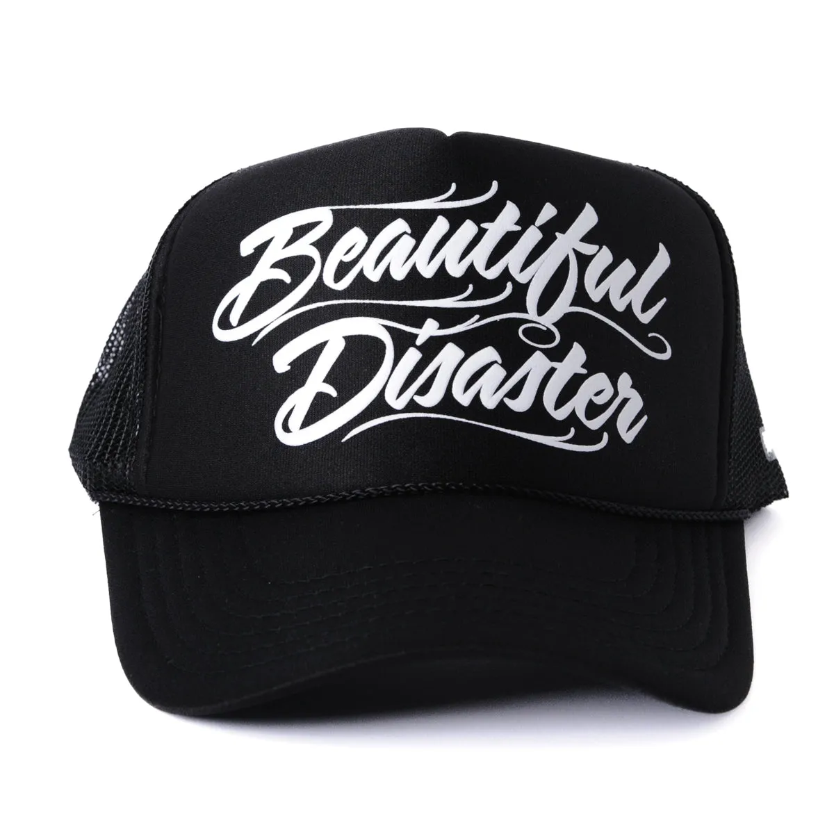 Scripty Trucker Hat - Black