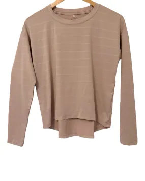 Soft Autumn Sandstone Long Sleeve Fitness Shirt