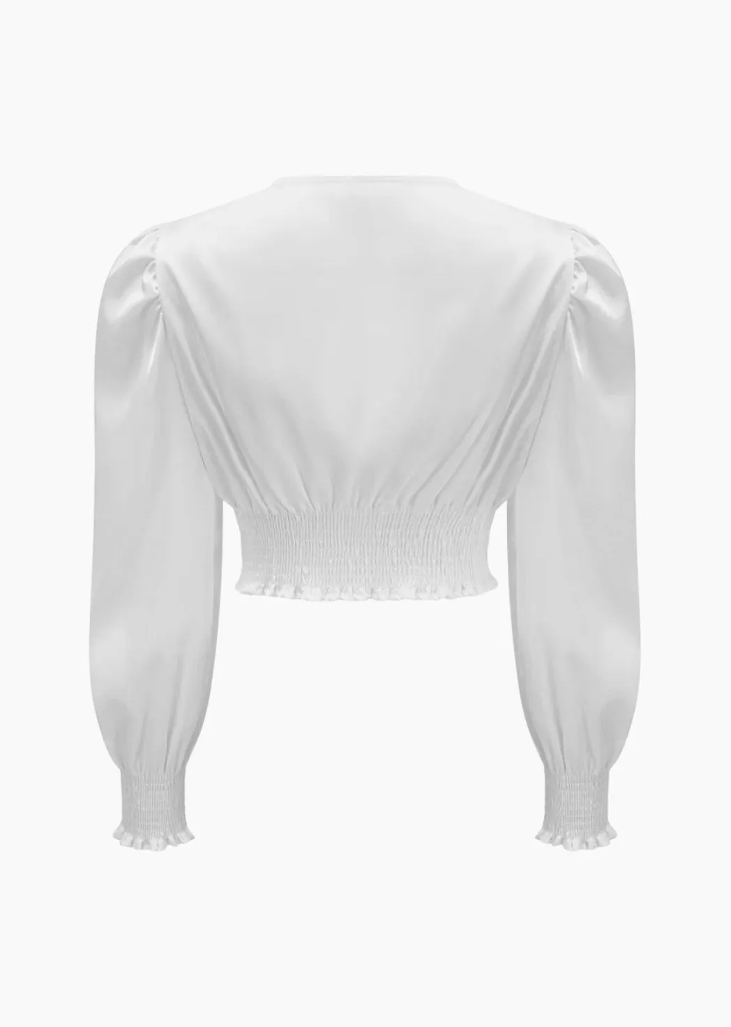 Twisted Front V-Neck Blouse