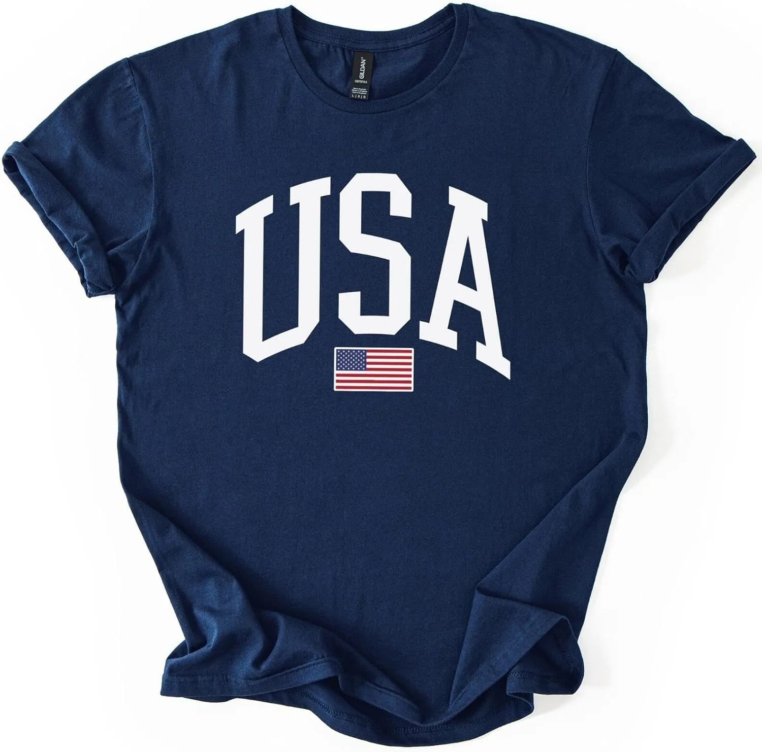 USA Graphic T-Shirt for Men & Women  4th of July Patriotic American Flag Tee  Soft Cotton Casual Shirt