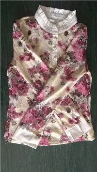 Winter Lace Casual Long Sleeve Flower Elegant Slim Velvet Blouse