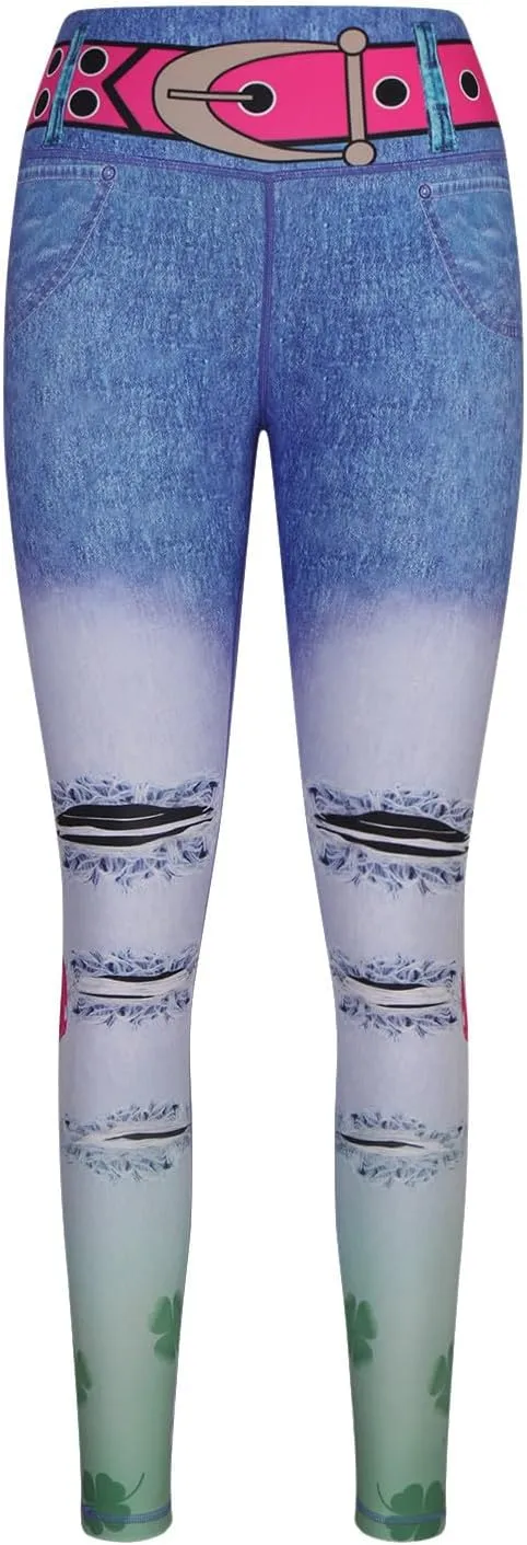Womens Jeans Stretchy Tummy Control Skinny Denim Jeans Trendy Classic High Waisted Straight Leg Trousers