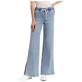 Women's Lovervet High Rise Slit Wide Leg Jeans LV1711