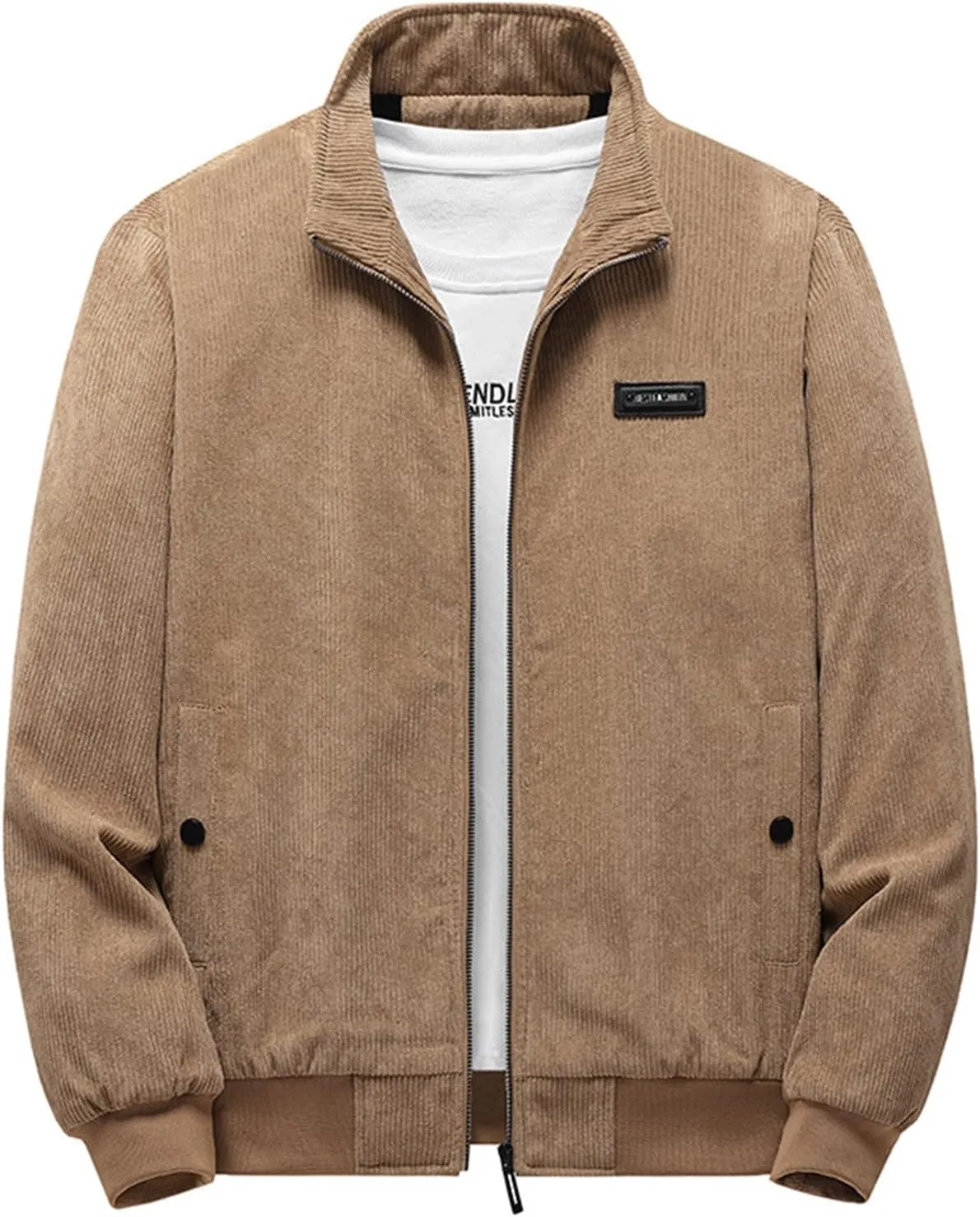 Ymosrh Light Jacket Mens Thickened Jacket Large Size Solid Color Lapel Loose Lambswood Jacket Jackets for Men Hoodie