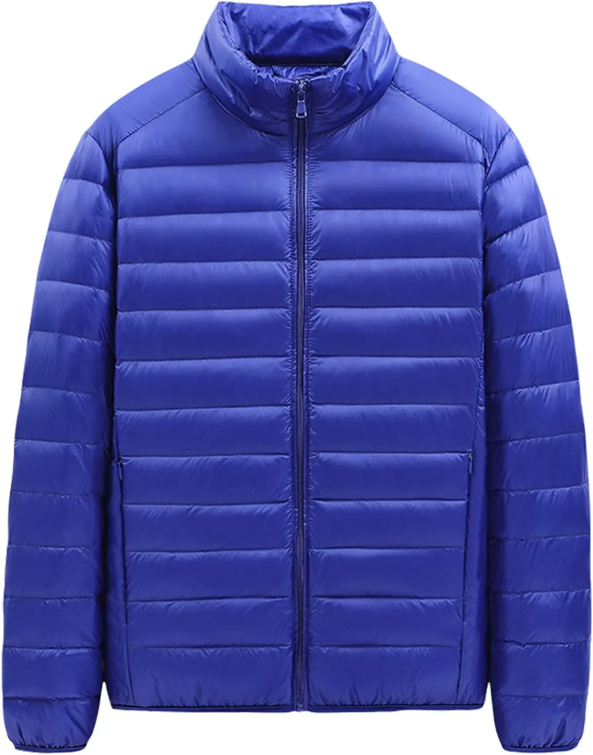 Ymosrh Mens Jackets Down Cotton Jacket Light and Thin Stand Collar Loose Large Casual Jacket